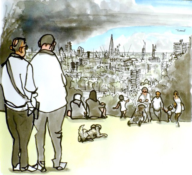 Analogue and digital in London Mostly drawing